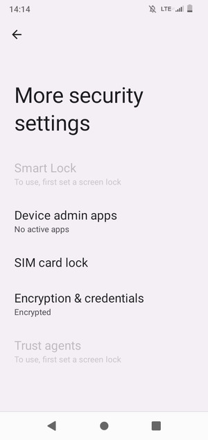 Select SIM card lock