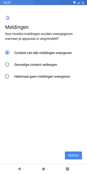 Selecteer uw voorkeursoptie en selecteer GEREED