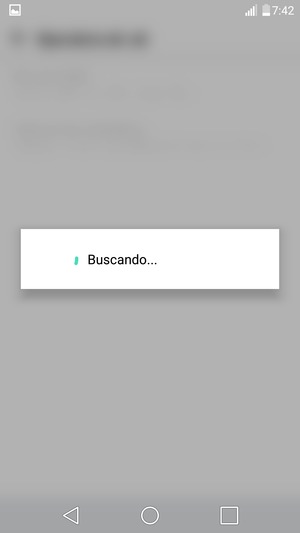 Espere a que la búsqueda termine