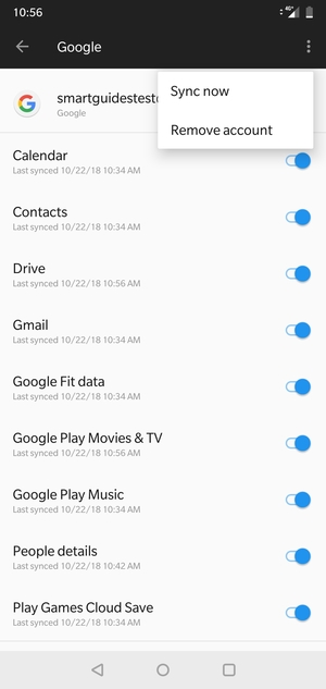 Select Sync now
