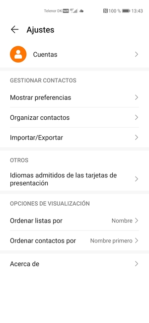 Seleccione Importar/Exportar