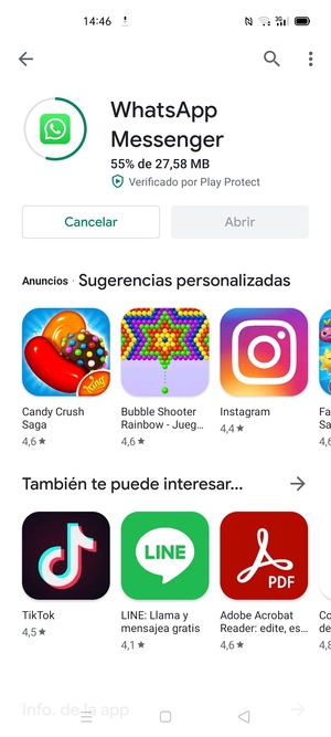 Espere a que el proceso de instalación finalice