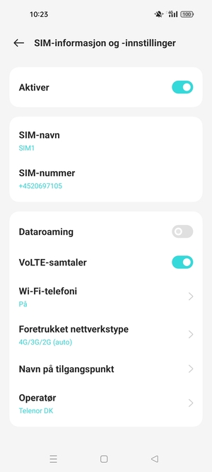 Velg Navn på tilgangspunkt