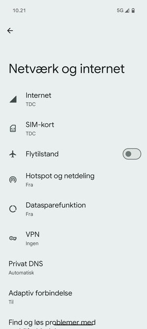 Vælg SIM-kort