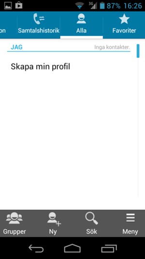Välj Meny