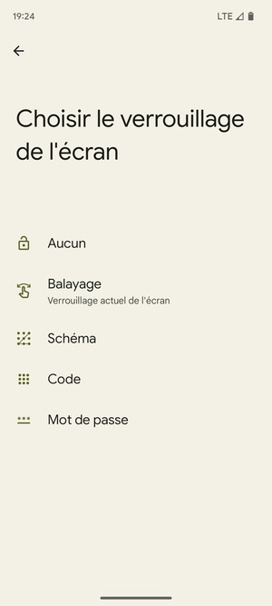 Sélectionnez Schéma