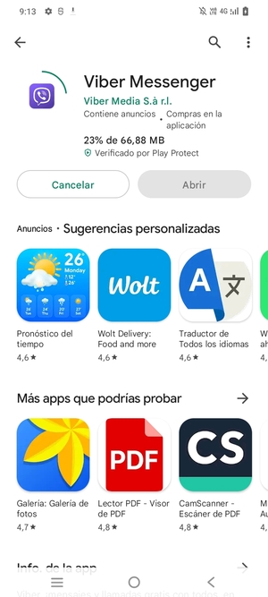 Espere a que el proceso de instalación finalice