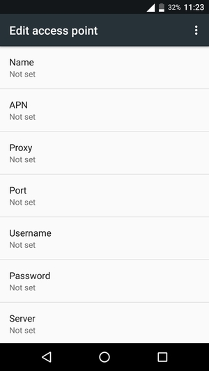 Enter MMS information