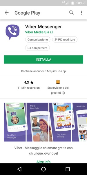 Seleziona INSTALLA