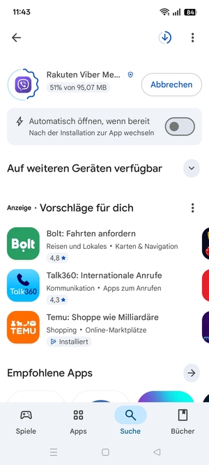Warten Sie, bis der Installationsprozess  beendet ist