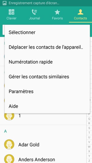Sélectionnez Paramètres