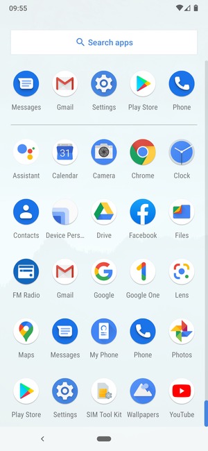 Scroll to and select Settings