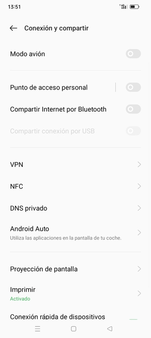Seleccione Punto de acceso personal