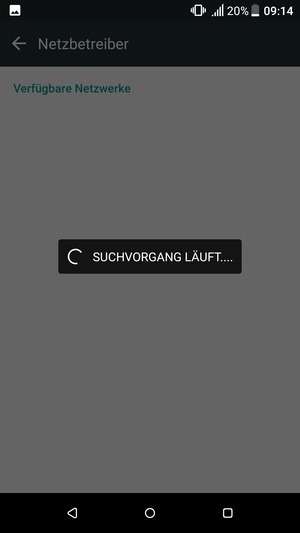 Warten Sie, bis die Suche abgeschlossen ist