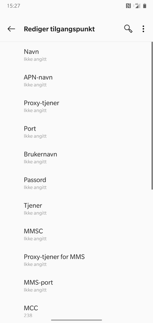 Skriv inn MMS-informasjon
