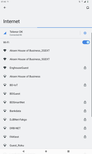 Select the wireless network you want to connect to