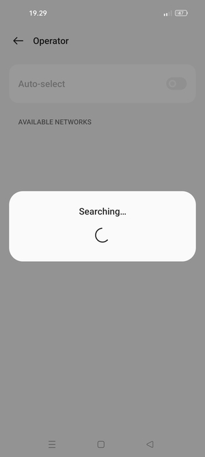 Wait for the search to finish