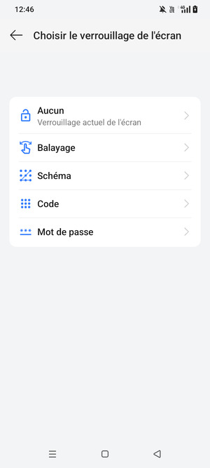 Sélectionnez Schéma