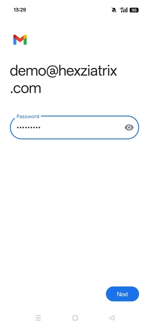 Enter your password and select Next