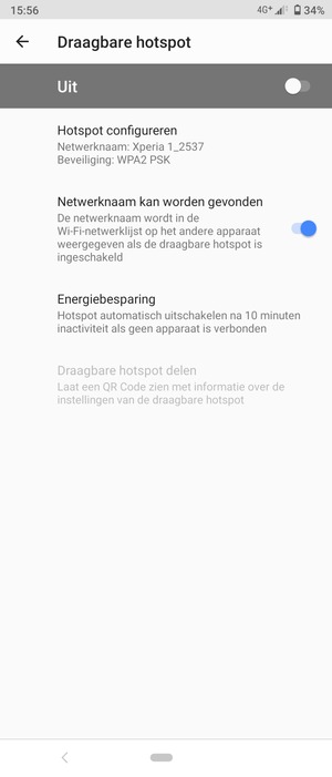 Selecteer Hotspot configureren