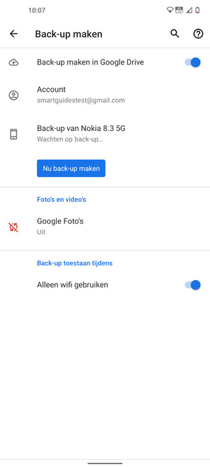 Selecteer Account