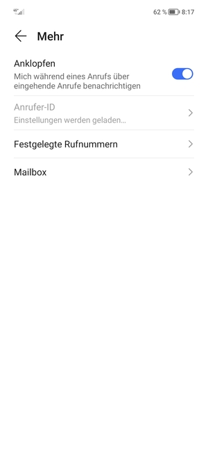 Wählen Sie Mailbox