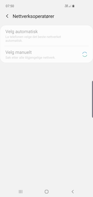 Vent til søket er ferdig