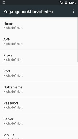 Geben Sie Internet-Informationen ein