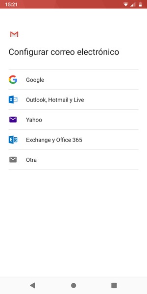 Seleccione Exchange y Office 365