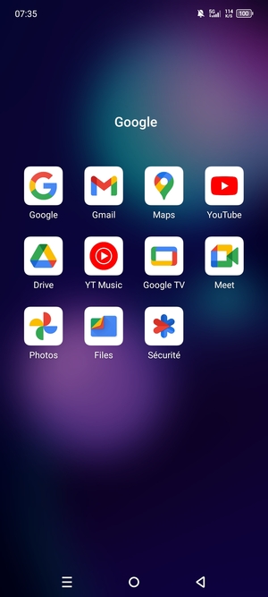 Sélectionnez Gmail