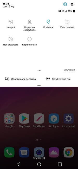 Disattiva Posizione
