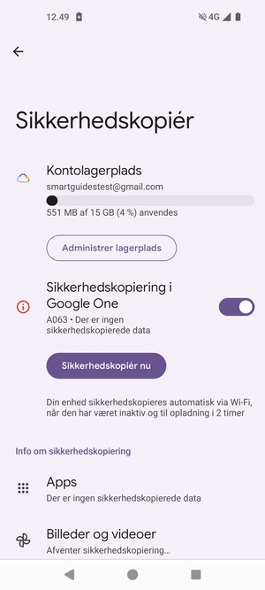 Vælg Kontolagerplads
