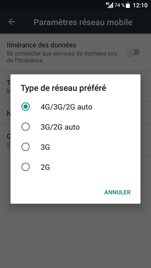 Sélectionnez votre option préférée