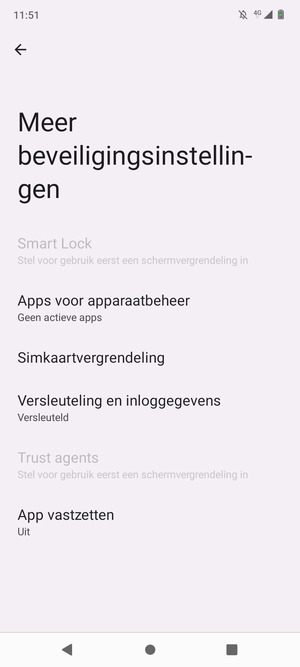 Selecteer Simkaartvergrendeling