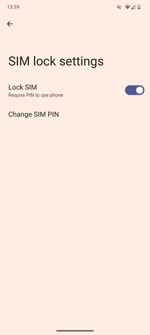 Select Change SIM PIN