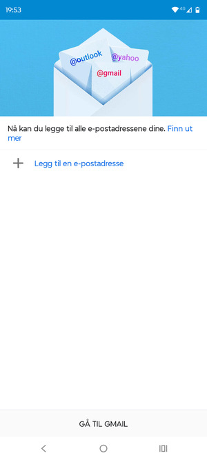 Velg Legg til en e-postadresse