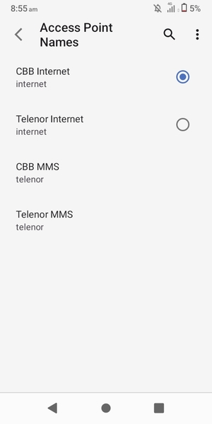 Select the Menu button