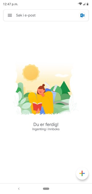 Kontoen er klar til bruk