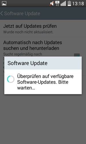 Warten Sie, bis die Suche abgeschlossen ist