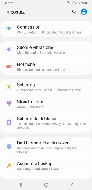 Per attivare il blocco dello schermo, vai al menu Impostaz. e seleziona Schermata di blocco