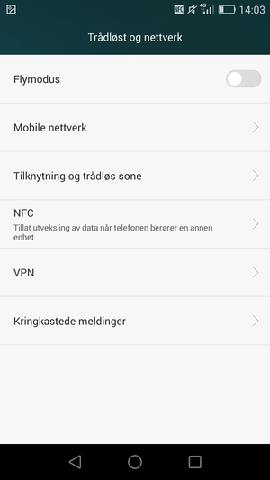 Velg Tilknytning og trådløs sone