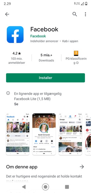 Vælg Installer