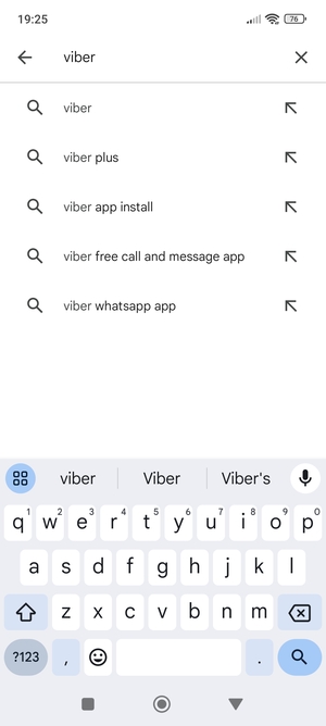 Enter the app name and select Search