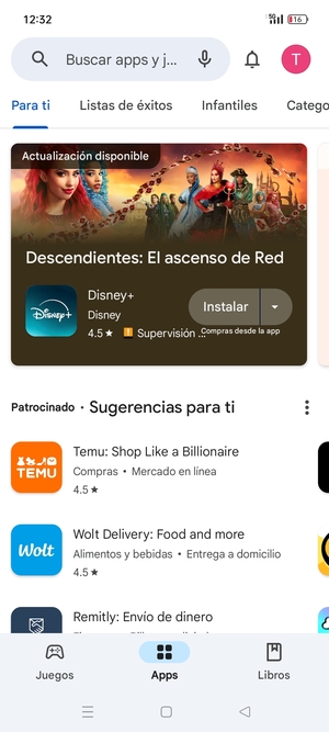 Seleccione la barra de Búsqueda