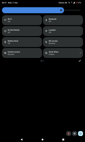 Adjust brightness to the required level