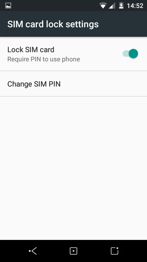 Select Change SIM PIN