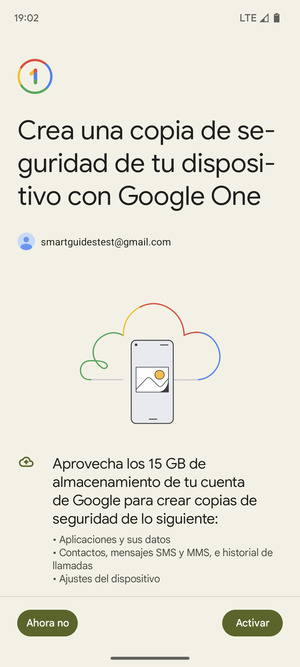 Seleccione Activar