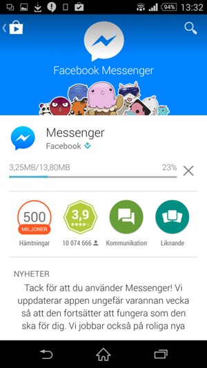 Vänta på att installationsprocessen avslutas