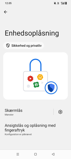Vælg Skærmlås
