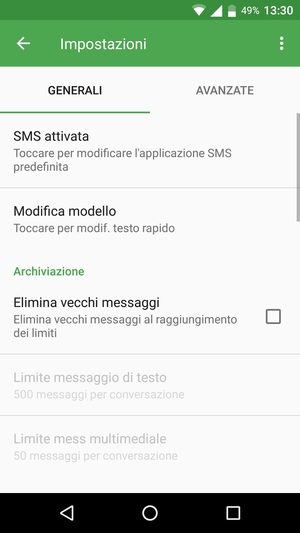 Seleziona AVANZATE